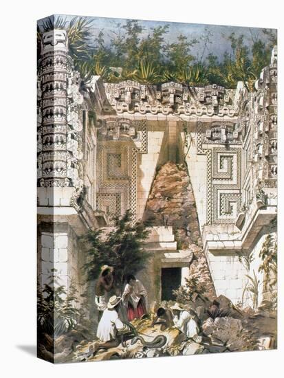 Palace of the Governors, Uxmal, Yucatan, Mexico, 1844-Frederick Catherwood-Premier Image Canvas