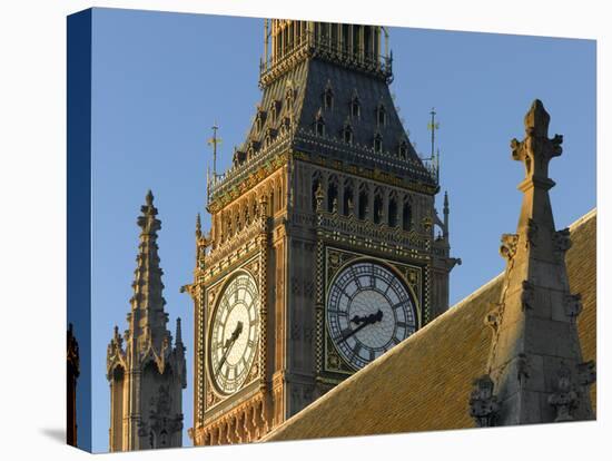 Palace of Westminster, Westminster, London. St Stephens Tower Detail-Richard Bryant-Premier Image Canvas