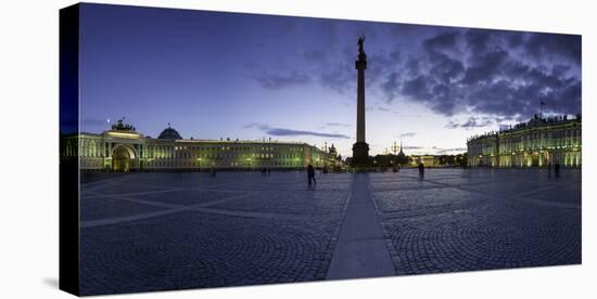 Palace Square, Alexander Column and the Hermitage, Winter Palace, St. Petersburg, Russia-Gavin Hellier-Premier Image Canvas
