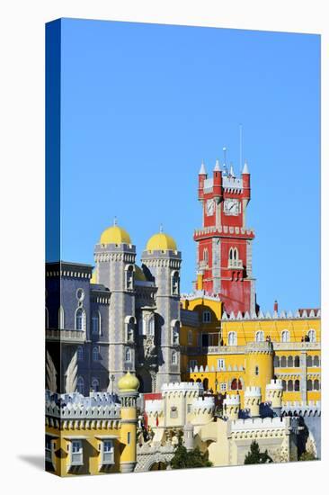 Palacio da Pena, built in the 19th century, in the forest above Sintra. A UNESCO World Heritage Sit-Mauricio Abreu-Premier Image Canvas