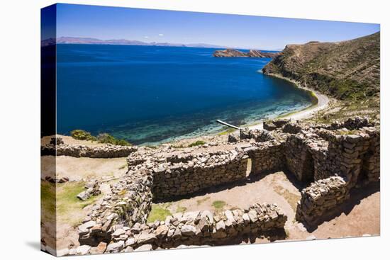 Palacio Del Inca at Chincana Ruins, Lake Titicaca, Bolivia-Matthew Williams-Ellis-Premier Image Canvas