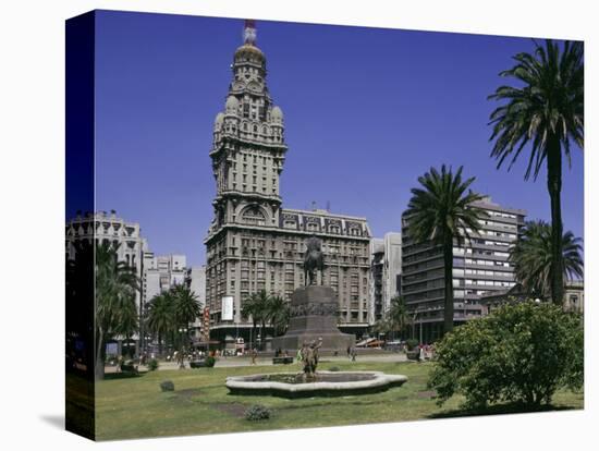 Palacio Salvo, Plaza Independenca, Montevideo, Uruguay, South America-Walter Rawlings-Premier Image Canvas