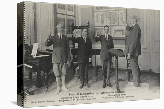 Palais de Fonfainebleau, Conservatoire américain : Classe des chefs d'orchestre Professeur Francis-null-Premier Image Canvas