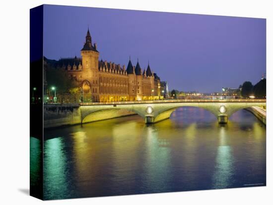 Palais De Justice and the River Seine in the Evening, Paris, France, Europe-Roy Rainford-Premier Image Canvas