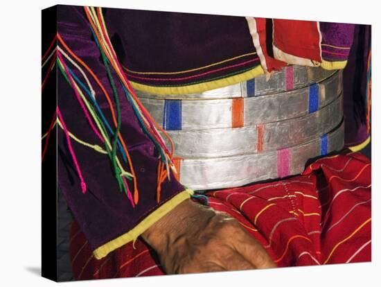 Palaung Women of Tibetan-Myanmar Group of Tribes Display their Wealth by Wearing Broad Silver Belts-Nigel Pavitt-Premier Image Canvas