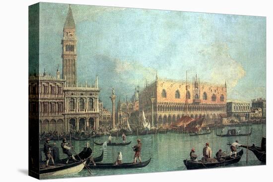 Palazzo Ducale-Canaletto-Stretched Canvas