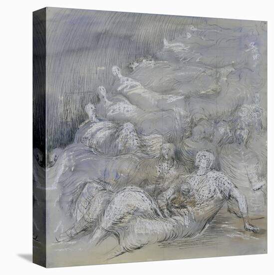 Pale Shelter Scene-Henry Moore-Premier Image Canvas