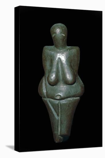 Paleolithic female figure of baked clay. Artist: Unknown-Unknown-Premier Image Canvas