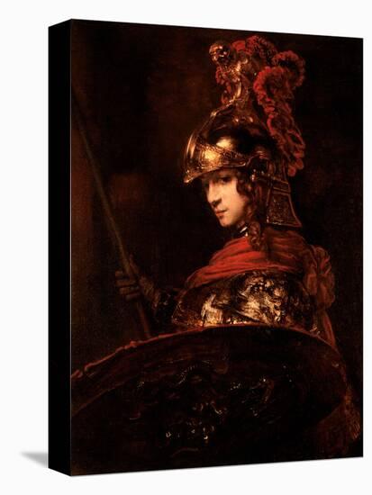 Pallas Athena Or, Armoured Figure, 1664-65-Rembrandt van Rijn-Premier Image Canvas