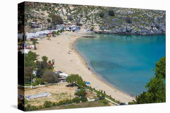 Pallas Beach in Lindos, Rhodes, Dodecanese Islands, Greek Islands, Greece, Europe-Michael Runkel-Premier Image Canvas