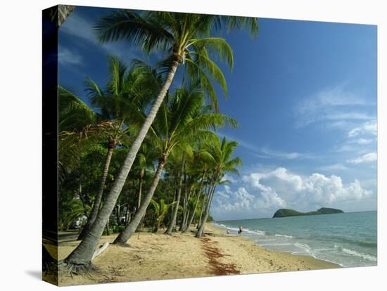 Palm Cove with Double Island Beyond, North of Cairns, Queensland, Australia, Pacific-Robert Francis-Premier Image Canvas