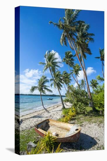 Palm Fringed White Sand Beach on an Islet of Vava'U, Tonga, South Pacific-Michael Runkel-Premier Image Canvas