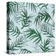 Palm Jungle Leaves Pattern-Mirifada-Stretched Canvas