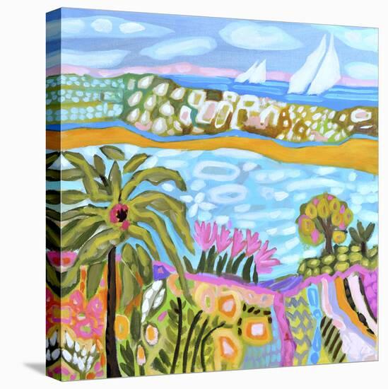 Palm Retreat-Karen Fields-Stretched Canvas