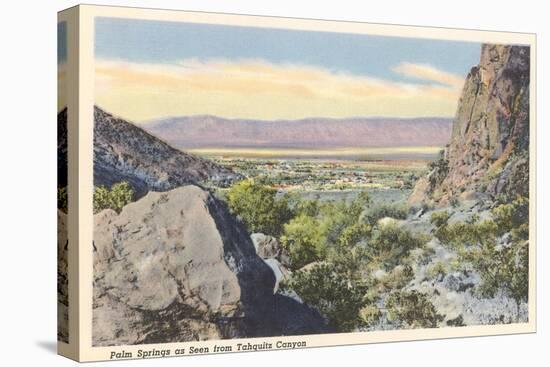 Palm Springs from Tahquiz Canyon-null-Stretched Canvas