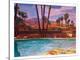 Palm Springs Pool 2-M Bleichner-Stretched Canvas