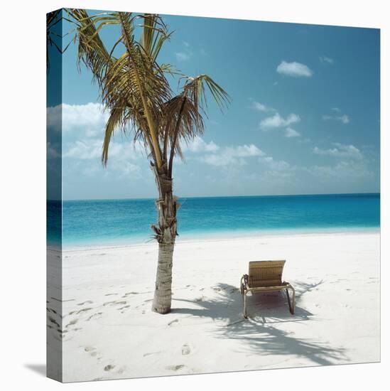 Palm Tree and Beach Chair-null-Premier Image Canvas