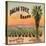 Palm Tree Brand - Riverside, California - Citrus Crate Label-Lantern Press-Stretched Canvas