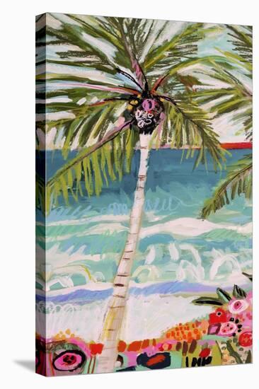 Palm Tree Wimsy I-Karen Fields-Stretched Canvas