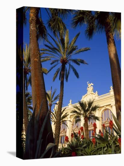 Palm Trees and Flowers in Front of the Casino at Monte Carlo, Monaco-Ruth Tomlinson-Premier Image Canvas