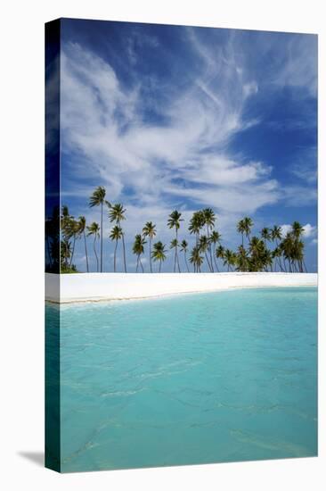 Palm Trees and Tropical Beach, Maldives, Indian Ocean, Asia-Sakis Papadopoulos-Premier Image Canvas