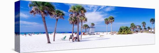 Palm Trees on the Beach, Siesta Key, Gulf of Mexico, Florida, USA-null-Stretched Canvas