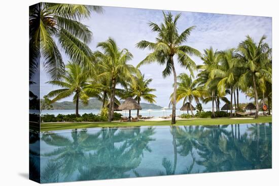 Palm Trees Reflect In The Pool At The Four Seasons Bora Bora-Karine Aigner-Premier Image Canvas