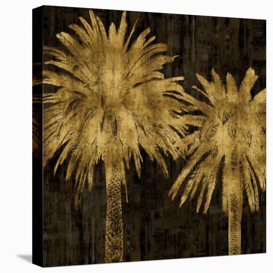 Palms In Gold II-Kate Bennett-Stretched Canvas