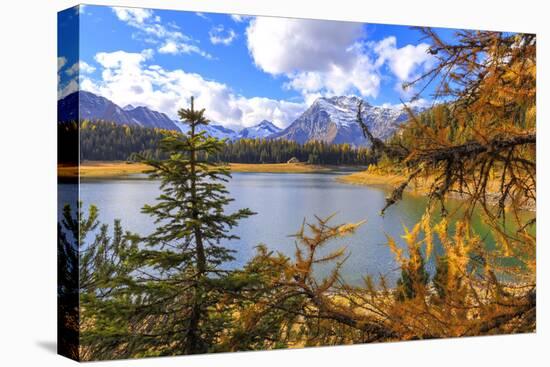 Palu Lake during autumn, Valmalenco, Valtellina, Lombardy, Italy, Europe-Francesco Bergamaschi-Premier Image Canvas
