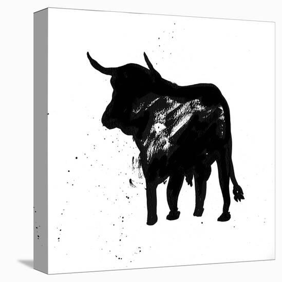 Pamplona Bull IV-Rosa Mesa-Stretched Canvas