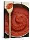 Pan of Home-Made Tomato Sauce-Steve Baxter-Premier Image Canvas