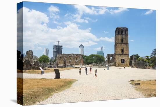 Panama Viejo, the remains of Old Panama, UNESCO World Heritage Site, Panama City, Panama, Central A-Michael Runkel-Premier Image Canvas