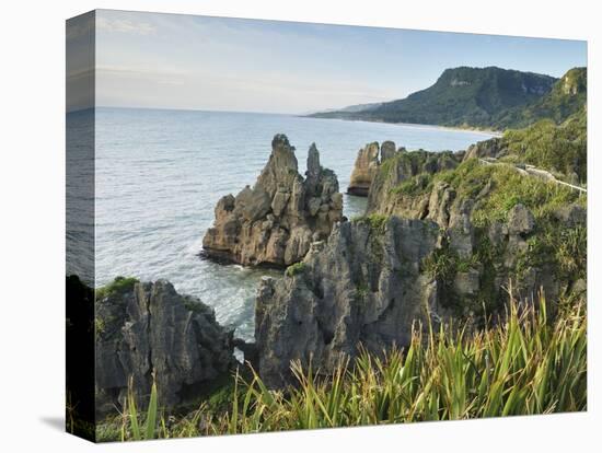 Pancake Rocks, Paparoa National Park, Punakaiki, West Coast, South Island, New Zealand, Pacific-Jochen Schlenker-Premier Image Canvas