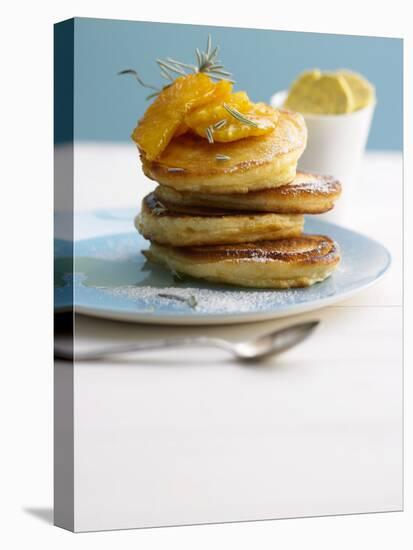 Pancakes with Orange Slices and Maple Syrup-Jan-peter Westermann-Premier Image Canvas