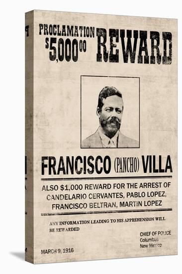 Pancho Villa Wanted-null-Stretched Canvas