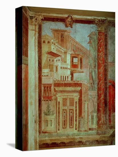 Panel from Cubiculum from the Bedroom of the Villa of P Fannius at Boscoreale, Pompeii, C.50-40 BC-Roman-Premier Image Canvas