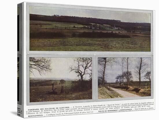 Panorama Des Hauteurs De Saint-Prix, Montgivroux, Route De Mondement a Montgivroux-Jules Gervais-Courtellemont-Premier Image Canvas