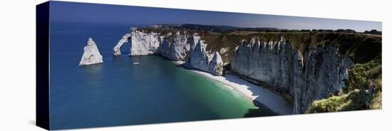 Panorama Etretat-István Nagy-Stretched Canvas