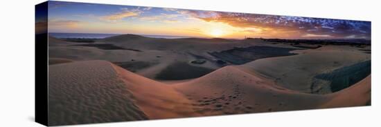 Panorama Maspalomas Dunes-István Nagy-Stretched Canvas