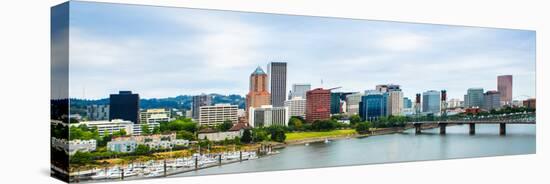 Panorama of Downtown Portland, Oregon Skyline-mitgirl-Premier Image Canvas