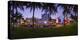 Panorama of the Art Deco Hotels at Ocean Drive, Dusk, Miami South Beach, Art Deco District, Florida-Axel Schmies-Premier Image Canvas