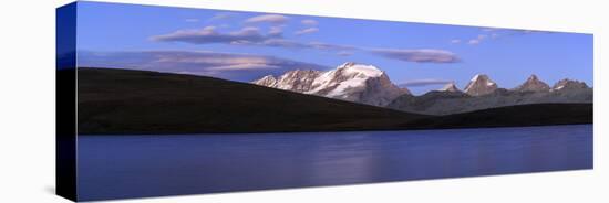 Panorama of the Gran Paradiso Range at Sunset from Lake Rossett-Roberto Moiola-Premier Image Canvas