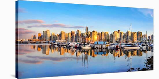 Panorama of Vancouver Skyline-null-Stretched Canvas