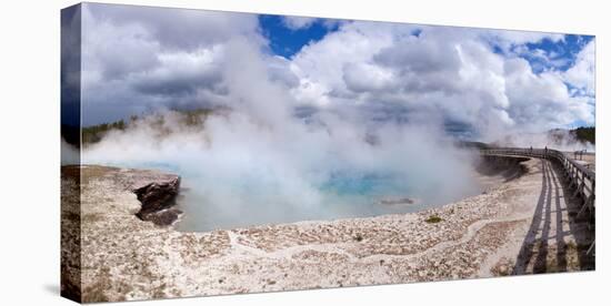 Panorama, USA, Yellowstone National Park, Excelsior Geyser-Catharina Lux-Premier Image Canvas