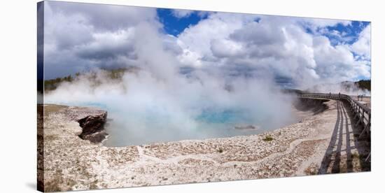Panorama, USA, Yellowstone National Park, Excelsior Geyser-Catharina Lux-Premier Image Canvas