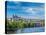Panorama View of Vltava River and Gradchany (Prague Castle) and St. Vitus Cathedral and Charles Bri-f9photos-Premier Image Canvas