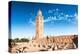 Panoramic of the ancient Koutoubia Mosque and minaret tower, Marrakech, Morocco, North Africa-Roberto Moiola-Premier Image Canvas