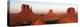 Panoramic Photo of the Mittens at Dusk, Monument Valley Navajo Tribal Park, Utah, USA-Peter Barritt-Premier Image Canvas