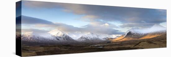 Panoramic View Across Rannoch Moor Towards Mountains of the Black Mount Range, Scotland-Lee Frost-Premier Image Canvas