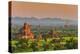 Panoramic View at Sunset over the Ancient Temples and Pagodas, Bagan, Myanmar or Burma-Stefano Politi Markovina-Premier Image Canvas